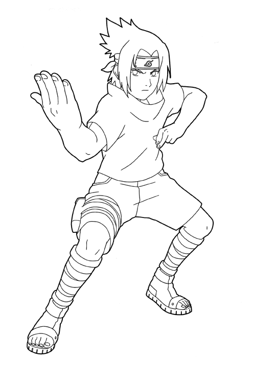 coloriage naruto mode bijuu