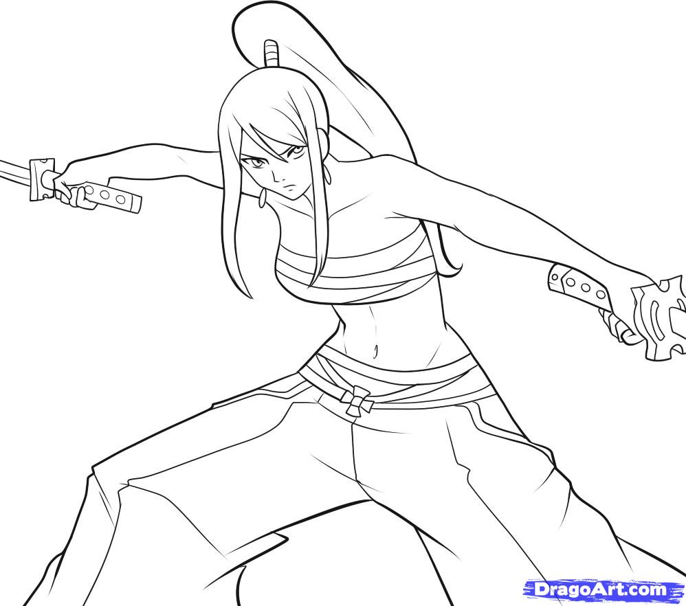 dessin natsu coloriage