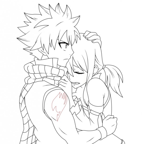 Coloriage Natsu à colorier - Dessin à imprimer jeux de coloriage natsu