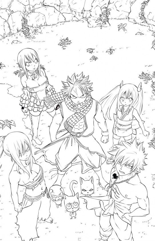 coloriage à dessiner natsu fairy tail