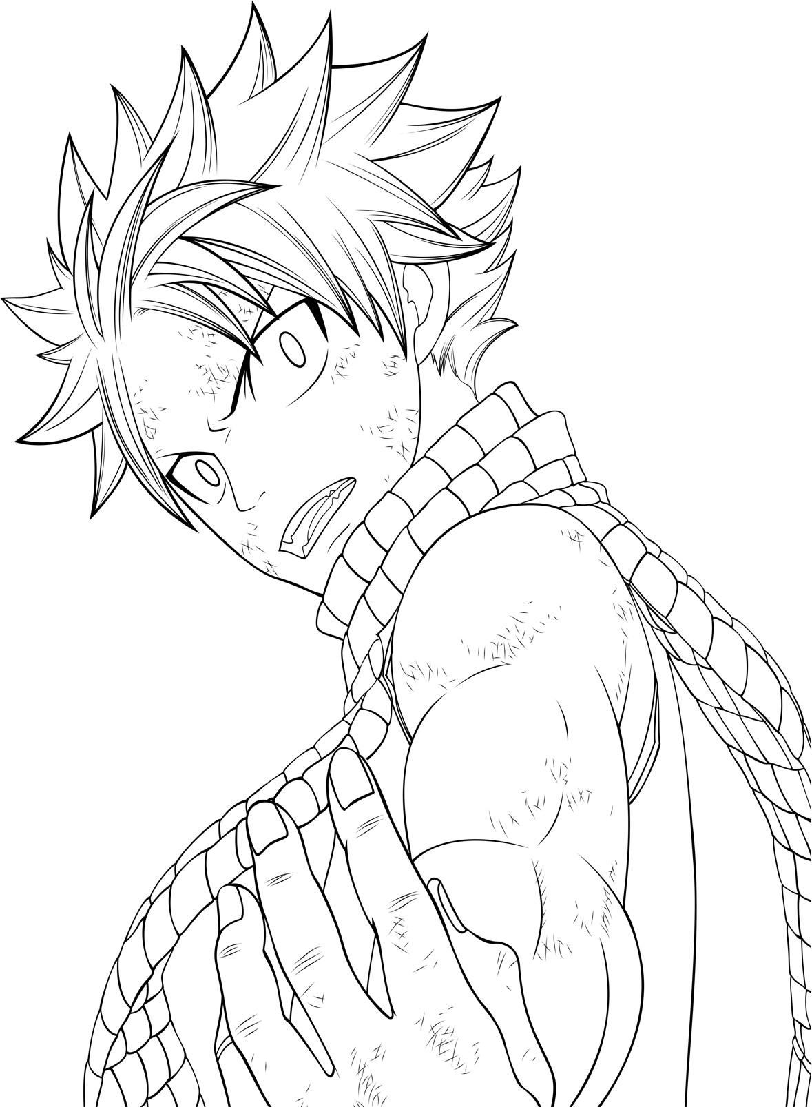 Coloriage Natsu à colorier - Dessin à imprimer coloriage imprimer natsu