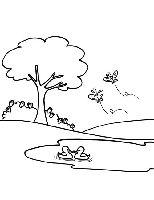 99 dessins de coloriage Nature Printemps à imprimer