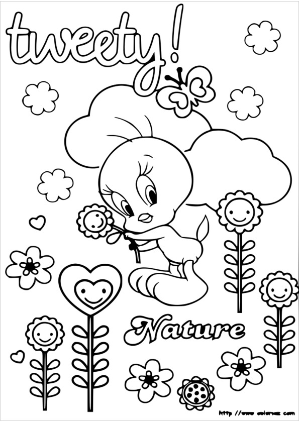 coloriage nature en hiver