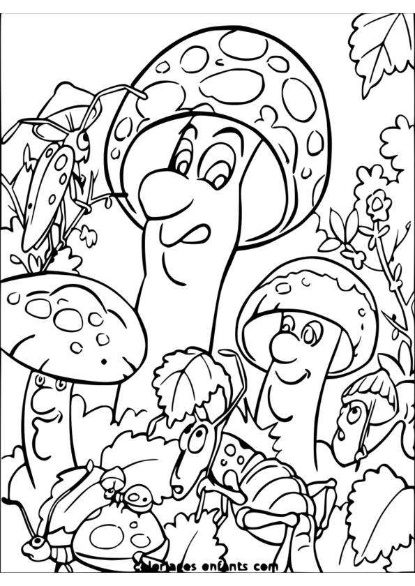 coloriage nature maternelle