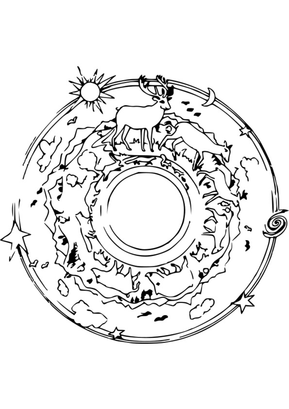 coloriage ecologie nature et environnement