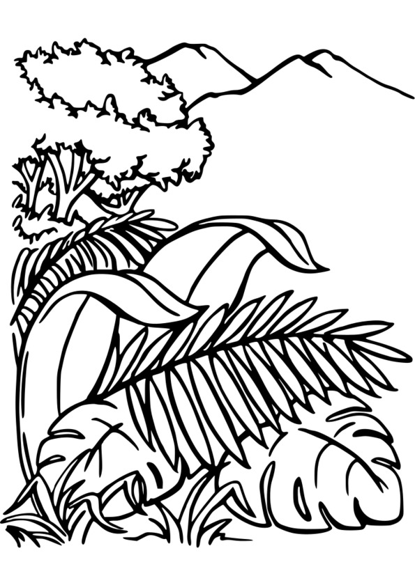 coloriage fille nature