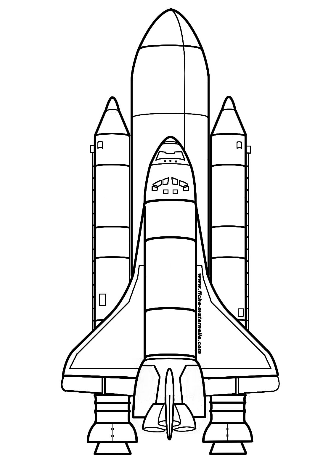 coloriage navette spatiale