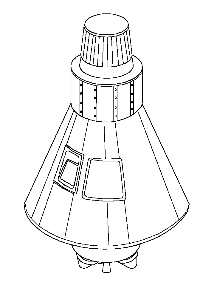 dessin coloriage à dessiner navette spatiale