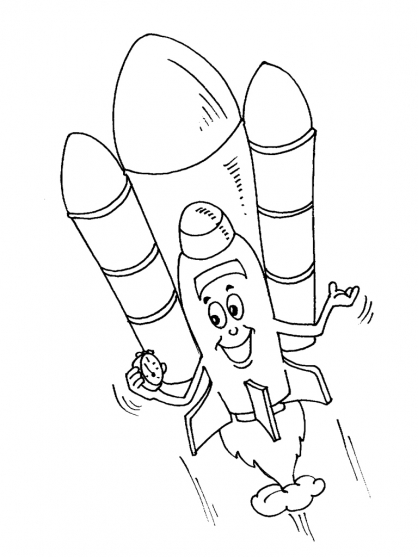 coloriage navette