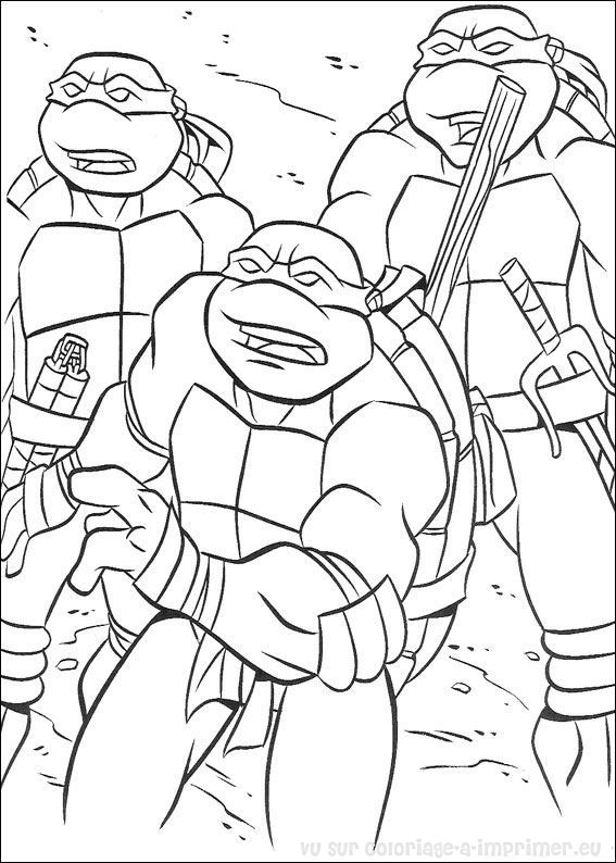 dessin de ninja tortue