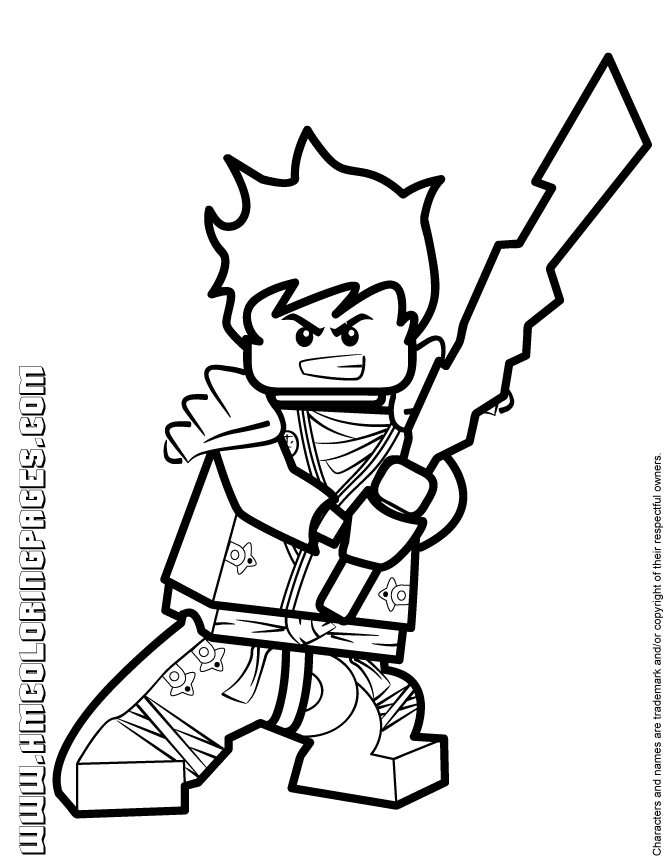 coloriage ninjago moto