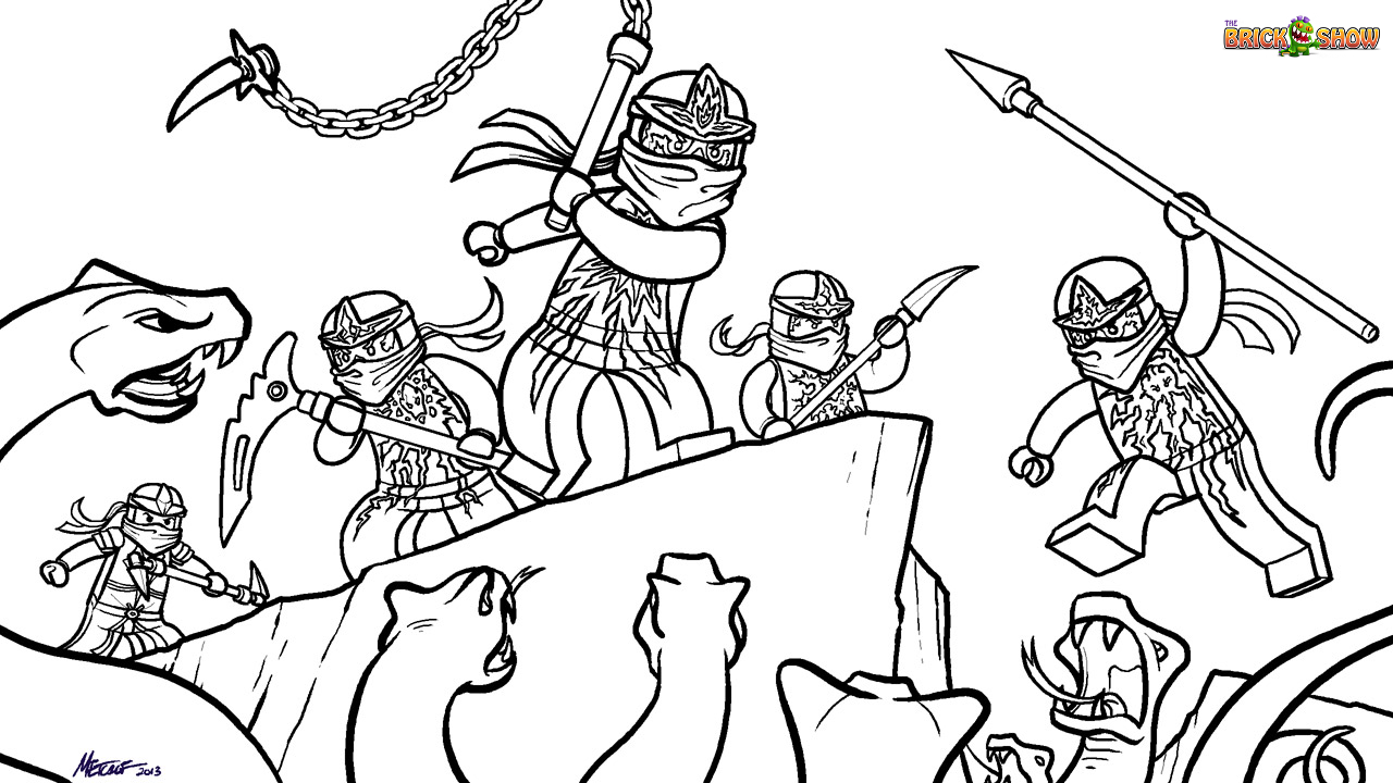 33 dessins de coloriage Ninjago imprimer grand coloriage ninjago