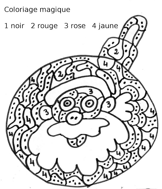 97 dessins de coloriage Noël Cycle 3 à imprimer