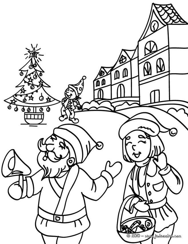 97 dessins de coloriage Noël Cycle 3 à imprimer