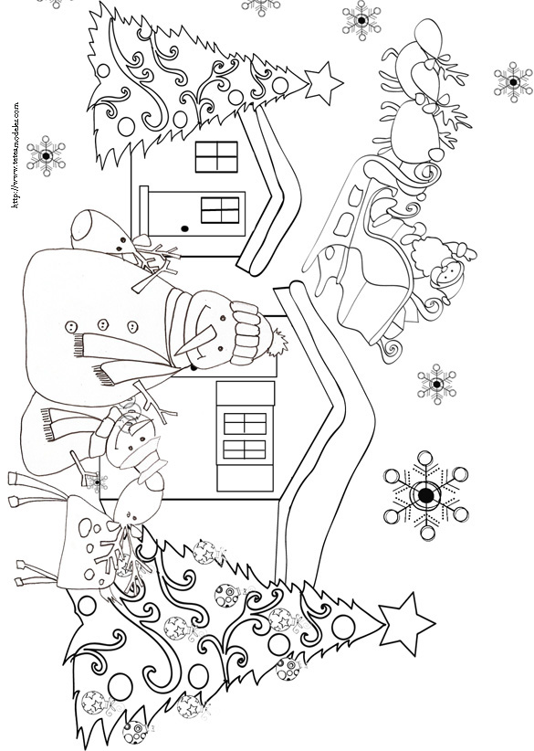 97 dessins de coloriage Noël Cycle 3 à imprimer