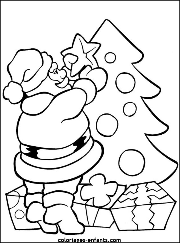 coloriage noel gratuit imprimer