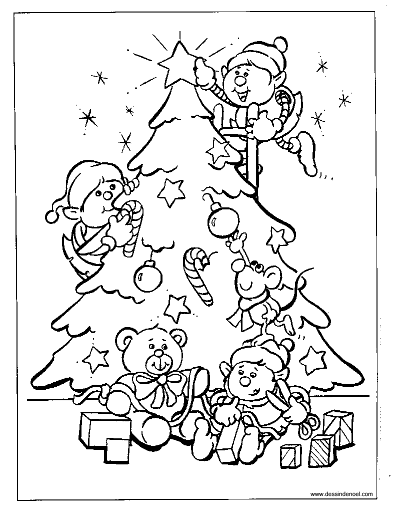 coloriage noel maternelle