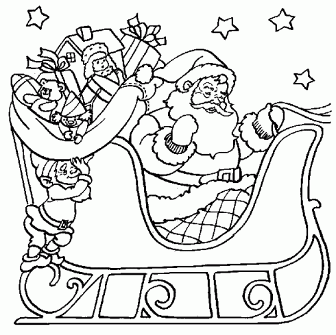 Coloriage Pere Noel Coloriage en ligne à imprimer - coloriage a imprimer de noel