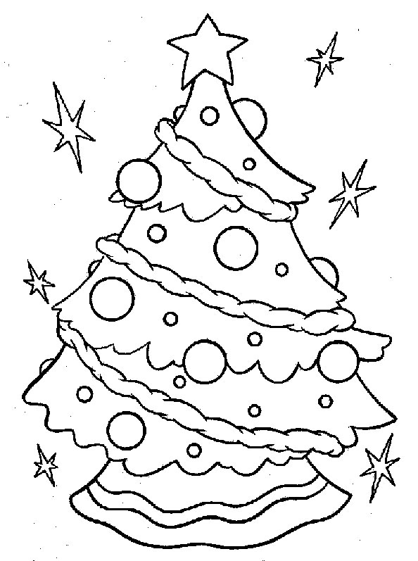 coloriage noel sapin