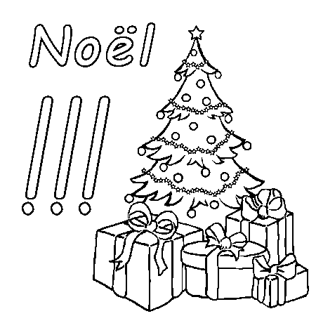 coloriage noel 4 ans