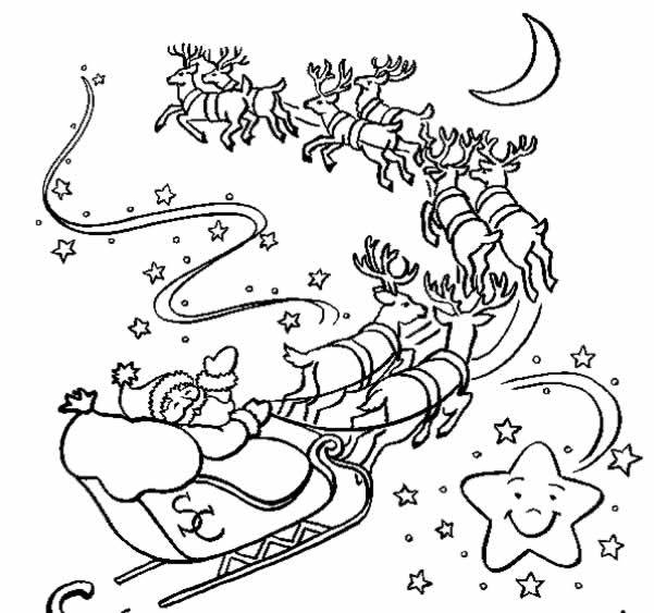 coloriage papa noel