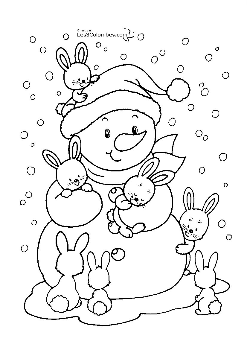 coloriage noël tps