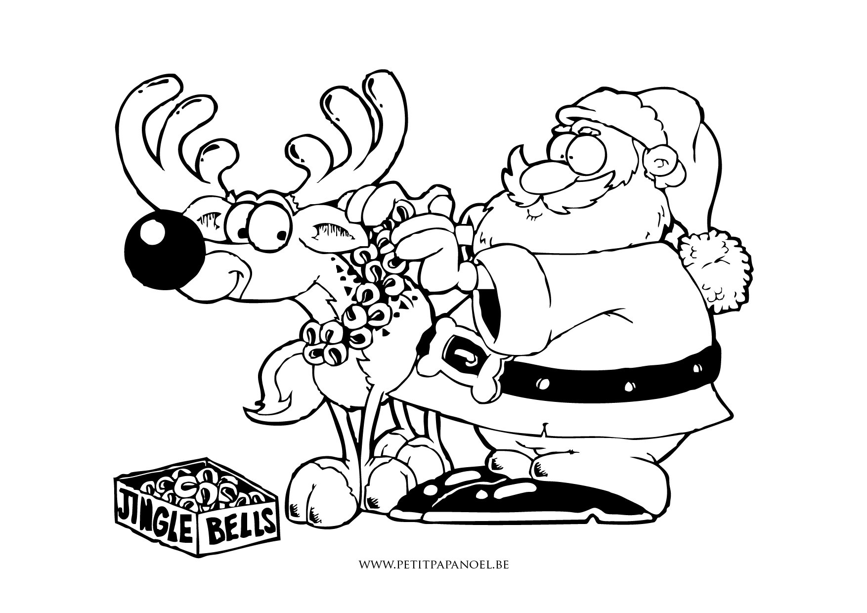 coloriage noel sur hugo l'escargot