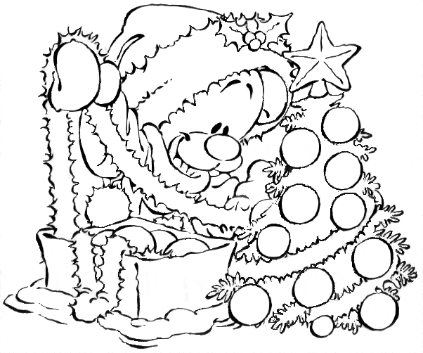 coloriage noel sur ordinateur