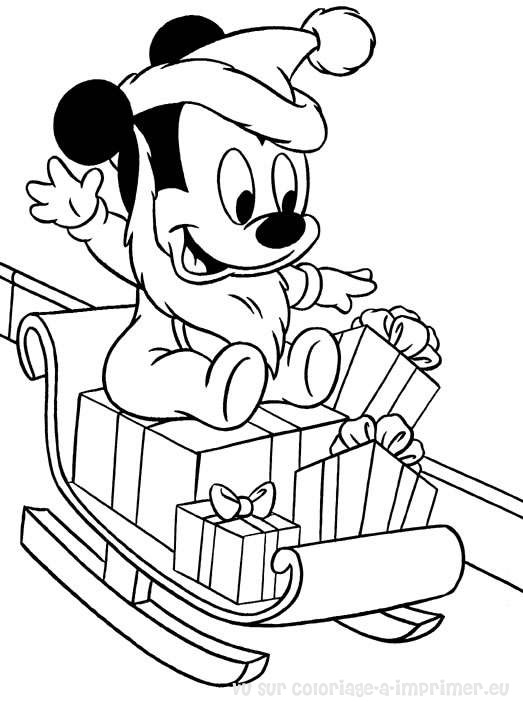 coloriage noel disney gratuit imprimer