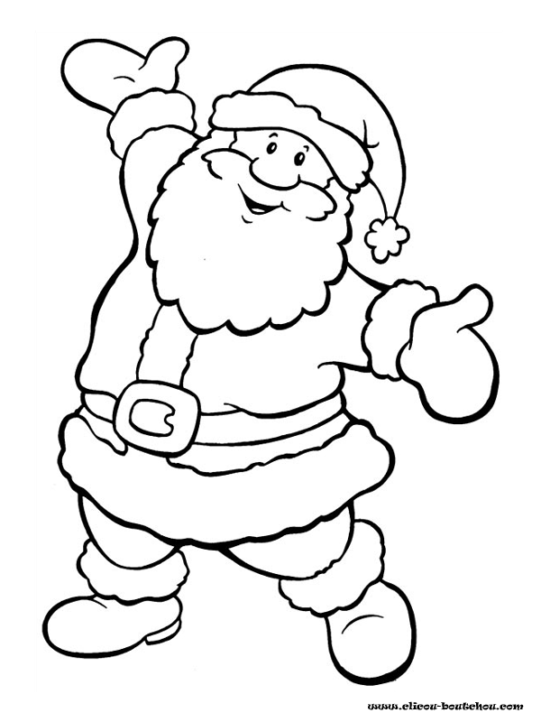 coloriage de noel sur l ordinateur