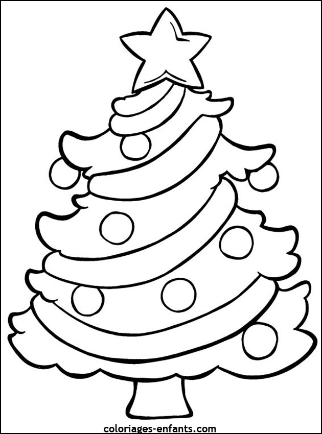 coloriages noel imprimer sapin