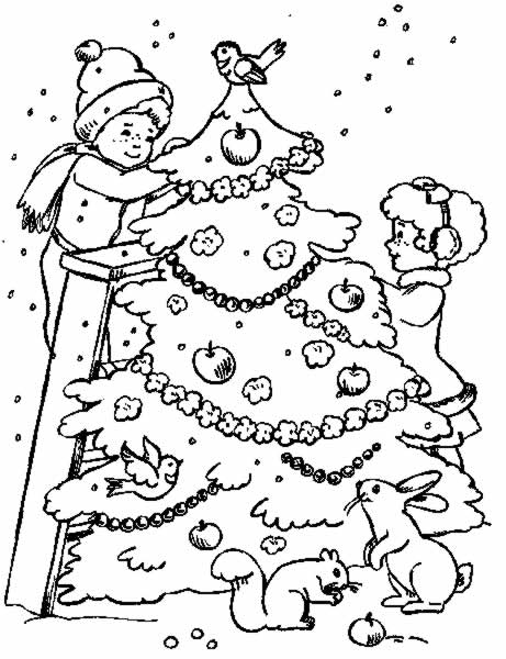 coloriage noel winnie