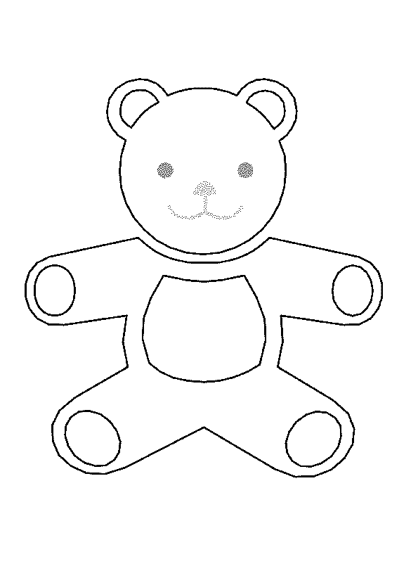 dessin à colorier nounours a imprimer gratuit