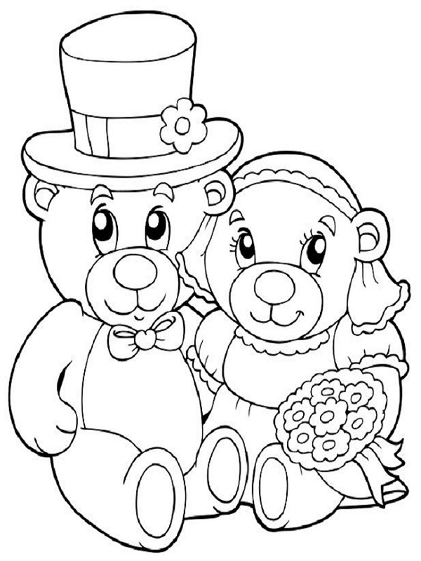 Coloriage Nounours à colorier - Dessin à imprimer dessin nounours a imprimer gratuit