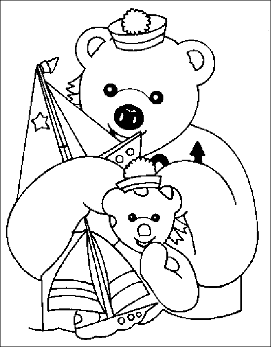 coloriage à dessiner nounours imprimer gratuit