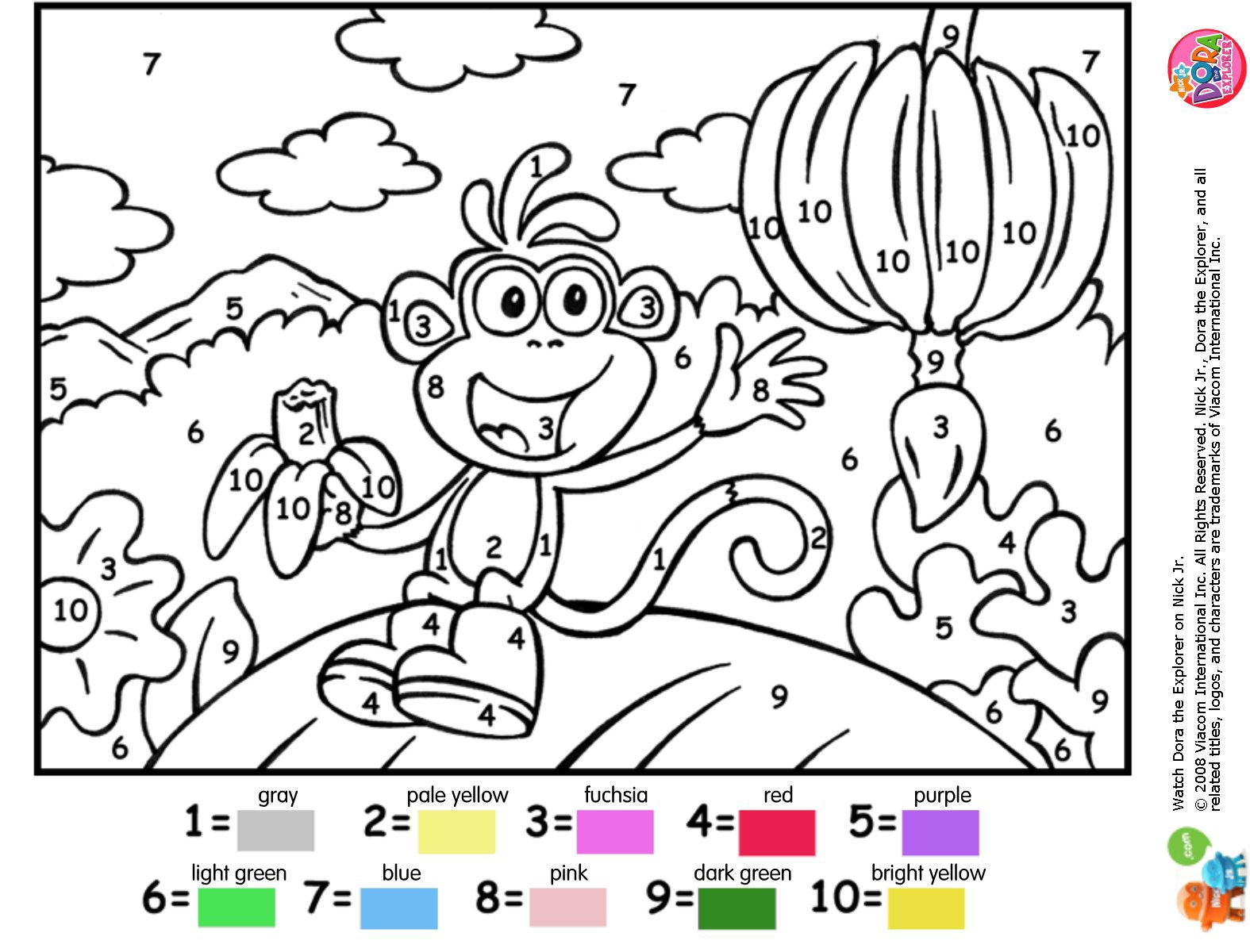 coloriage numéroté à imprimer