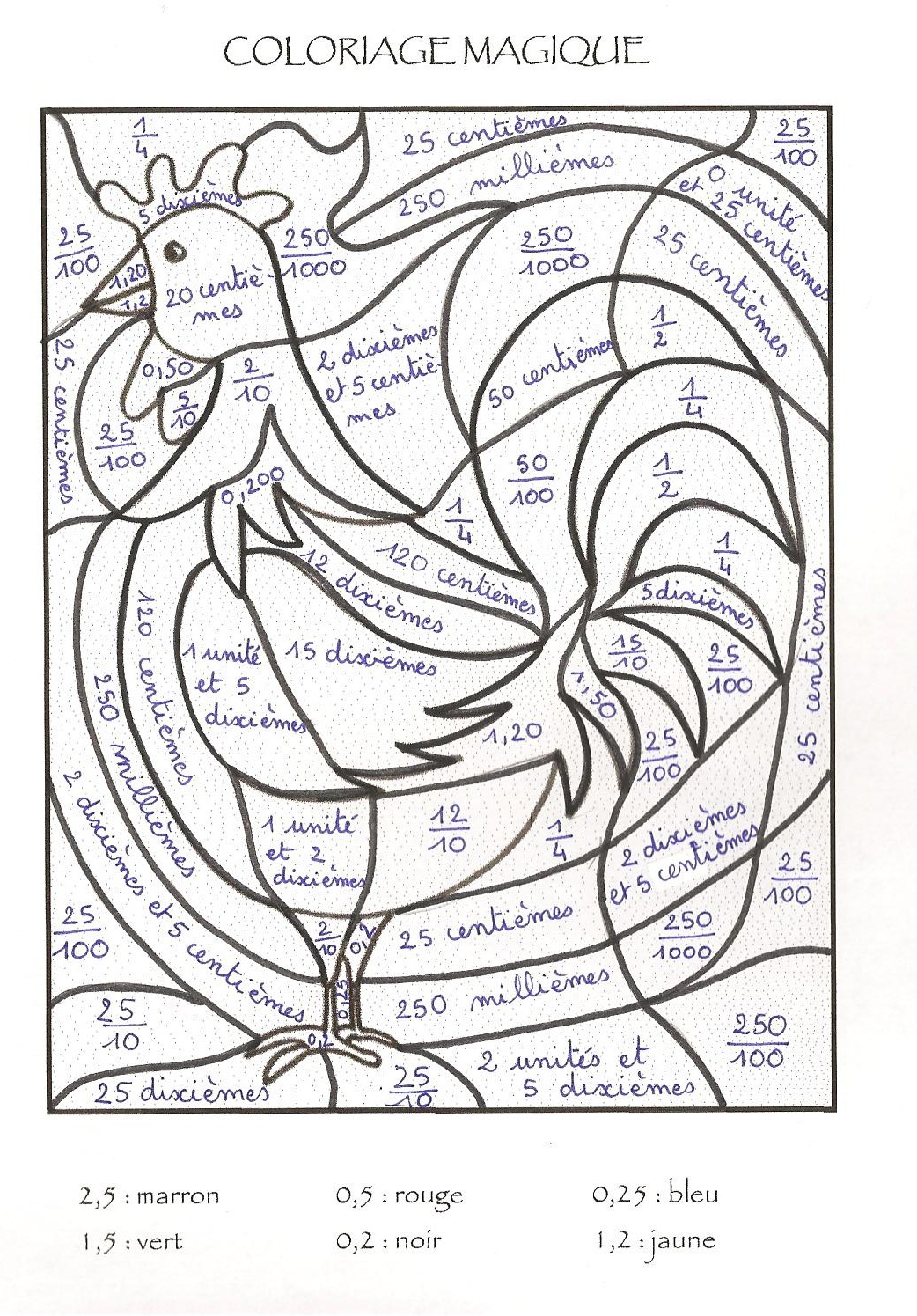 Coloriage Magique Dizaines Unites Cp  Haut Coloriage HDImages et