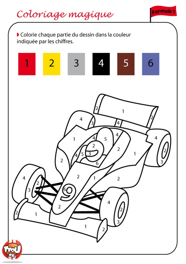 36 Dessins De Coloriage Numeroté à Imprimer