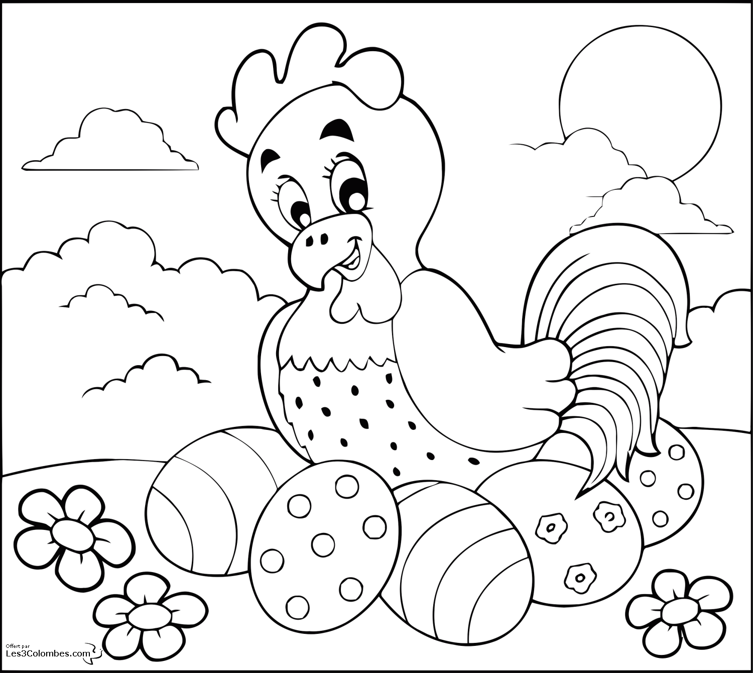 coloriage gratuit paques