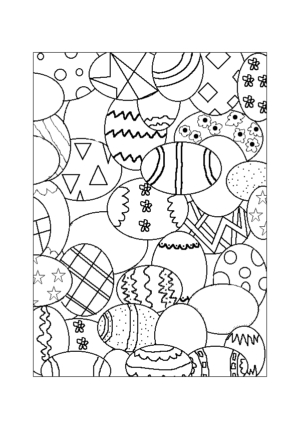 Coloriage Oeuf De Paques à colorier - Dessin à imprimer dessin à colorier oeuf de paques en ligne