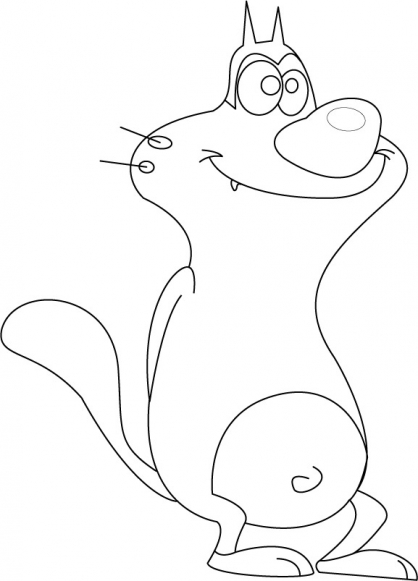 jeux de coloriage oggy et les cafards