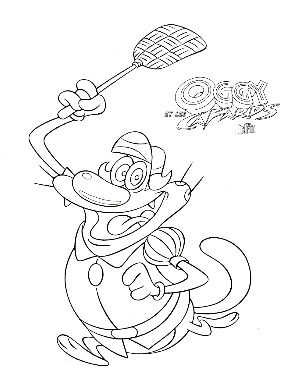 dessin gratuit oggy et les cafards