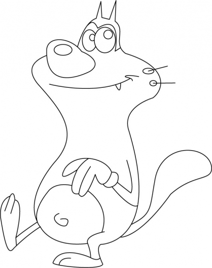 coloriage oggy et les cafards