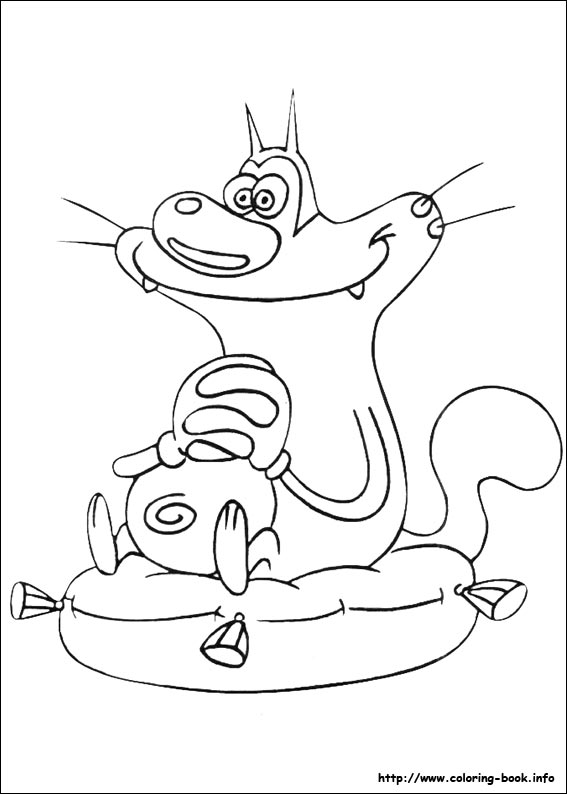 jeu de coloriage oggy et les cafards