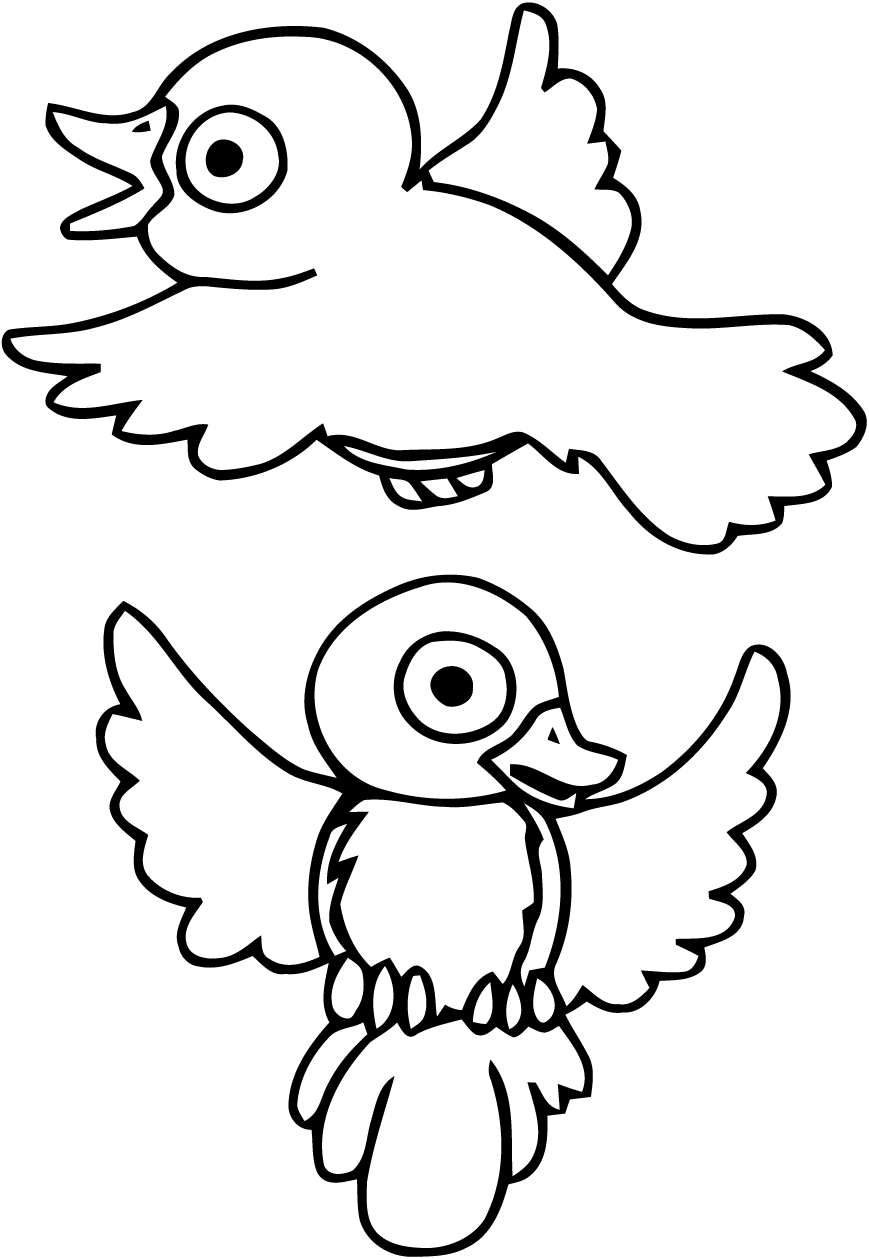 dessin mangeoire oiseaux