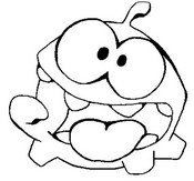 dessin  colorier om nom stories