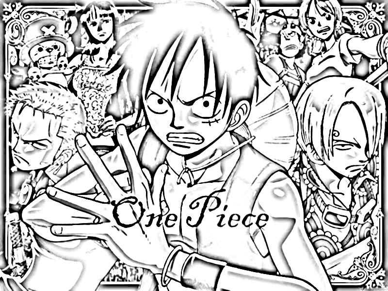 coloriage one piece robin