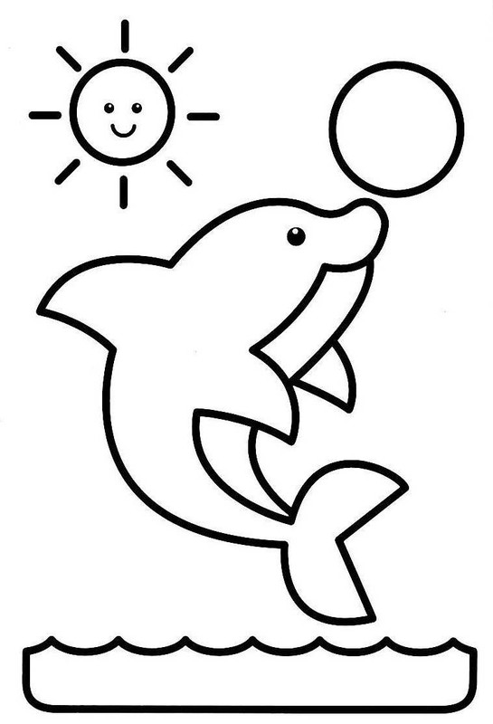 coloriage orque et dauphin