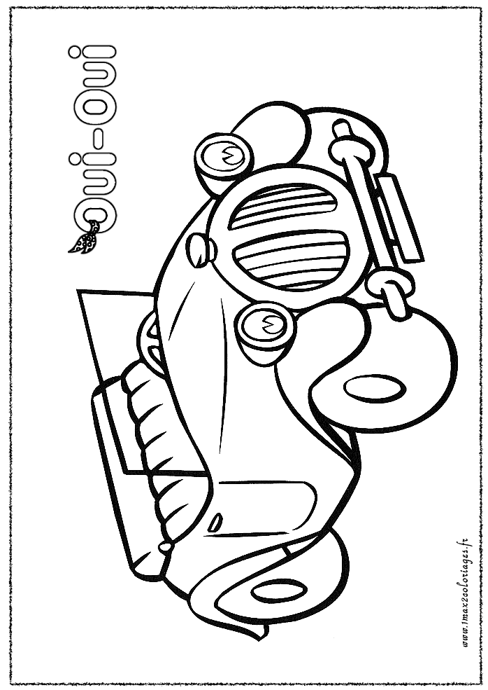 coloriage à dessiner oui oui avion a imprimer