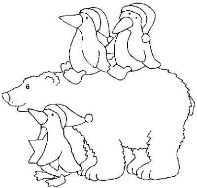 dessin à colorier à imprimer ours polaire